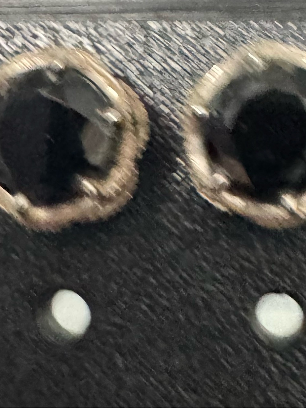Black Leather Belt Close-Up with Stud Details